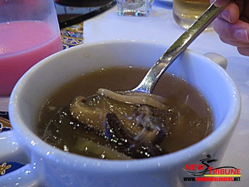 Shark Fin's soup - Never thought I'd be eating this pricey dish.