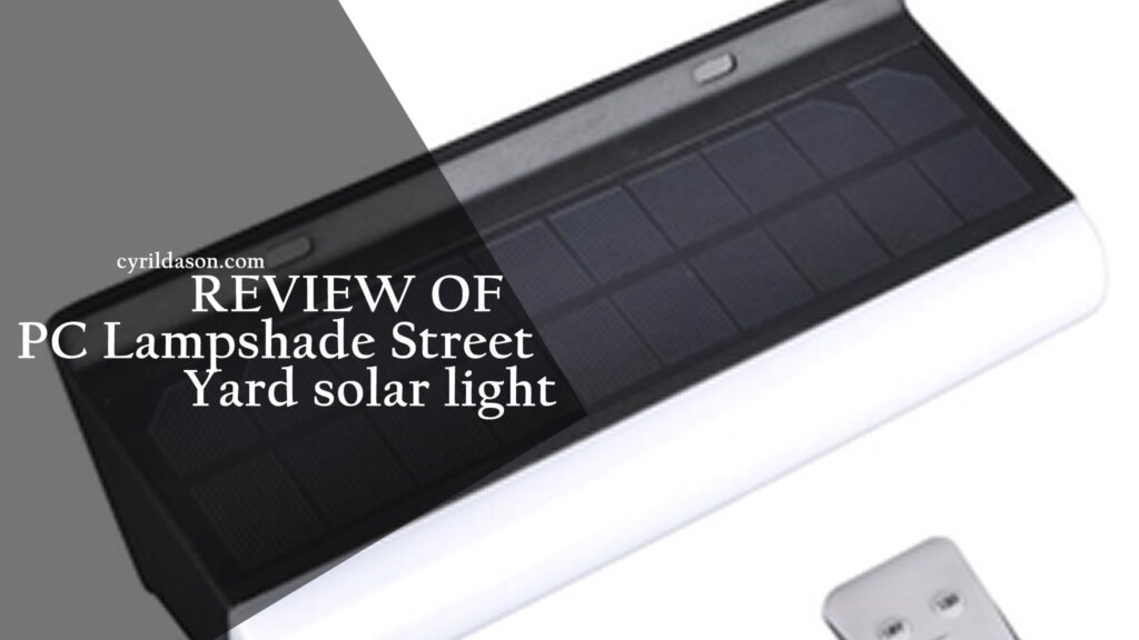 PC Lampshade Street solar light